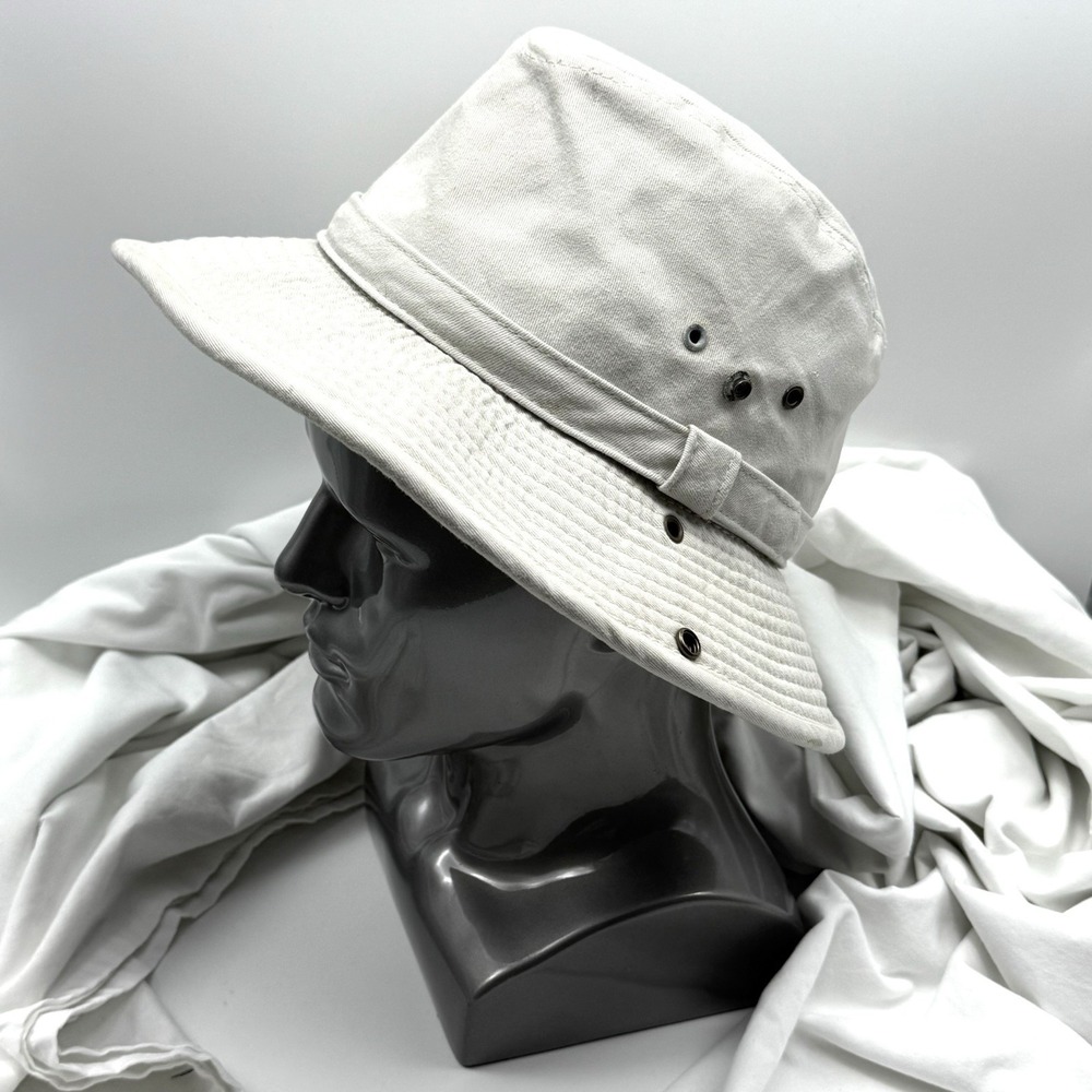 Duluth Trading Co. Men's Woman's Safari Bucket Hat Khaki Size Large Sun Hat Snap - Picture 8 of 13